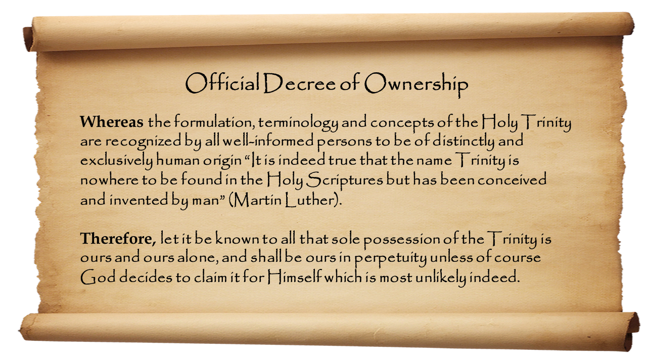Who Owns the Trinity?